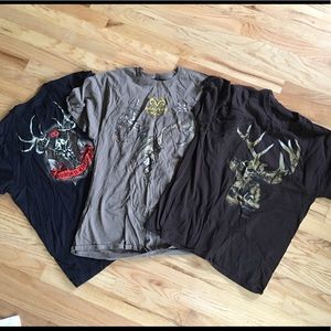 Three hunting themed T-shirt’s